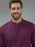 Vida Loca Full Sleeve Chinese collar Cotton Slim Shirt For men and Boys.
