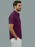 Vida Loca Half Sleeve Spread Collar Cotton Slim Shirt For men and Boys.