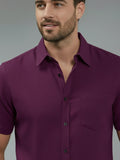 Vida Loca Half Sleeve Spread Collar Cotton Slim Shirt For men and Boys.