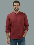 Vida Loca Full Sleeve Chinese collar Cotton Slim Shirt For men and Boys.