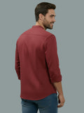 Vida Loca Full Sleeve Chinese collar Cotton Slim Shirt For men and Boys.