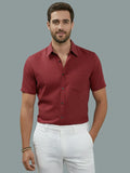 Vida Loca Half Sleeve Spread Collar Cotton Slim Shirt For men and Boys.