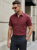 Vida Loca Half Sleeve Chinese collar Cotton Slim Shirt For men and Boys.