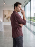 Men’s Striped Casual Shirt – Pure Cotton Fabric