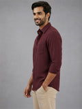 Men's White Self-Design Pure Cotton Straight Kurta | Mandarin Collar | Full Sleev