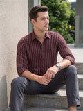 Men’s Striped Casual Shirt – Pure Cotton Fabric