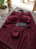 Women’s Sheer Babydoll Nightdress with Ring Detail and Side Slit ( RDB16 )