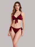 Women's Blue Tie-Up Bikini Swimwear Set ( 376 )