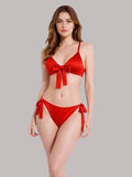 Women's Blue Tie-Up Bikini Swimwear Set ( 376 )
