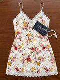 Women's Wine Lace Babydoll Nightdress | Sleeveless V-Neck Soft Nightwear ( 481 )