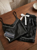 Women's Satin Cami & Shorts Nightwear Set ( 486 )