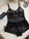 Women's Satin & Lace Cami Shorts Nightwear Set ( 301 )