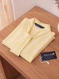 Women’s Elegant Solid Yellow Crepe Bow-Neck Full Sleeve Formal Top