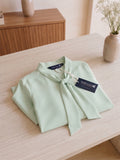Women’s Elegant Crepe Tie-Neck Full Sleeve Blouse – Stylish Office & Casual Wear Top