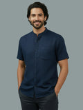 Vida Loca Half Sleeve Chinese collar Cotton Slim Shirt For men and Boys.