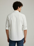 Vida Loca Full Sleeve Spread Collar Cotton Slim Fit Striped Shirt For men and Boys.