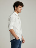 Vida Loca Full Sleeve Spread Collar Cotton Slim Fit Striped Shirt For men and Boys.