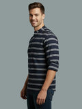 Vida Loca Men's Multi Stripe Strip Full Sleeve Shirt