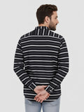 Vida Loca Men's Single Stripe Strip Full Sleeve Shirt
