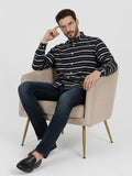 Vida Loca Men's Single Stripe Strip Full Sleeve Shirt
