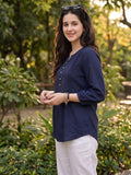Elegant Viscose Casual Top for Women | Soft & Stylish Everyday Wear