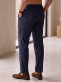 Men’s Cotton Drawstring Casual Trousers | Comfortable Regular Fit Pants