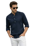 पुरुषों की सिंगल स्ट्रिप पूरी बाजू की कमीज