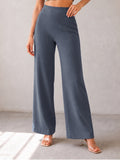 Women's Cotton Fabric High-Waist Wide Leg Palazzo Pants