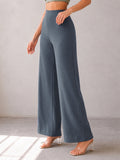 Women's Cotton Fabric High-Waist Wide Leg Palazzo Pants