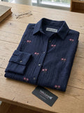 Women’s  Floral Embroidered Cotton Casual Shirt