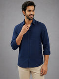 Men's White Self-Design Pure Cotton Straight Kurta | Mandarin Collar | Full Sleev