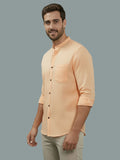 Vida Loca Full Sleeve Chinese collar Cotton Slim Shirt For men and Boys.