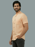 Vida Loca Half Sleeve Chinese collar Cotton Slim Shirt For men and Boys.
