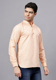 Men's Cotton Blend Slim Fit Short Kurta