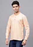 Men's Cotton Blend Slim Fit Short Kurta