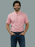 Vida Loca Half Sleeve Chinese collar Cotton Slim Shirt For men and Boys.
