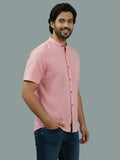 Vida Loca Half Sleeve Chinese collar Cotton Slim Shirt For men and Boys.