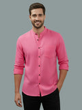 Vida Loca Full Sleeve Chinese collar Cotton Slim Shirt For men and Boys.
