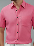 Vida Loca Half Sleeve Spread Collar Cotton Slim Shirt For men and Boys.