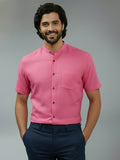 Vida Loca Half Sleeve Chinese collar Cotton Slim Shirt For men and Boys.