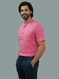 Vida Loca Half Sleeve Chinese collar Cotton Slim Shirt For men and Boys.