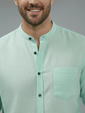 Vida Loca Full Sleeve Chinese collar Cotton Slim Shirt For men and Boys.