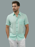 Vida Loca Half Sleeve Spread Collar Cotton Slim Shirt For men and Boys.