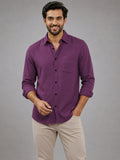 Men's White Self-Design Pure Cotton Straight Kurta | Mandarin Collar | Full Sleev