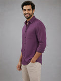 Men's White Self-Design Pure Cotton Straight Kurta | Mandarin Collar | Full Sleev