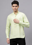 Men's Cotton Blend Slim Fit Short Kurta