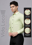 Men's Cotton Blend Slim Fit Formal Shirt