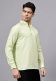 Men's Cotton Blend Slim Fit Short Kurta