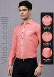 Men's Cotton Blend Slim Fit Formal Shirt