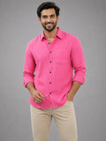 Men's White Self-Design Pure Cotton Straight Kurta | Mandarin Collar | Full Sleev